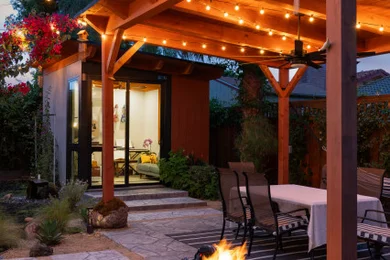 San Jose Detached Office and Pergola + Xeriscaping